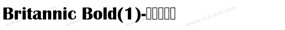 Britannic Bold(1)字体转换